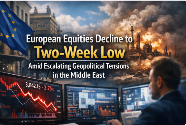 تراجع الأسهم الأوروبية إلى أدنى مستوى في أسبوعين وسط تصاعد التوترات الجيوسياسية في الشرق الأوسط